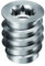RAMPA MUFFEN/Gewindemuffe/Gewindeeinsatz/Einschraubmutter TYP SKD30, Stahl verzinkt, M4 Innengewinde (d). 8mm Durchmesser (D) X 12 mm Länge (L), 10 Stück