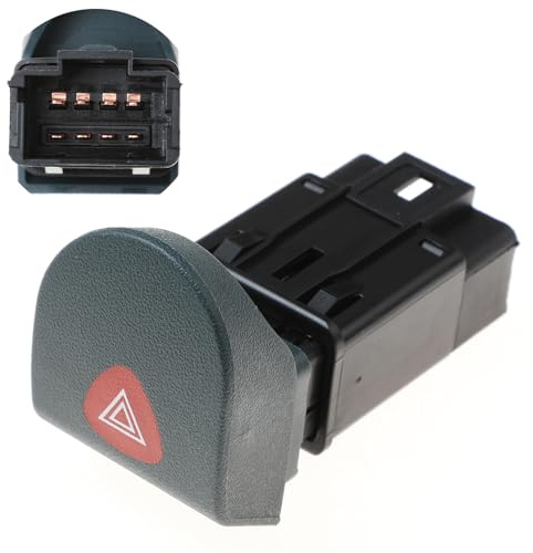 YAOPEI Bouton Warning pour Kangoo Express 7700308821 Feux de Détresse Bouton d'avertissement