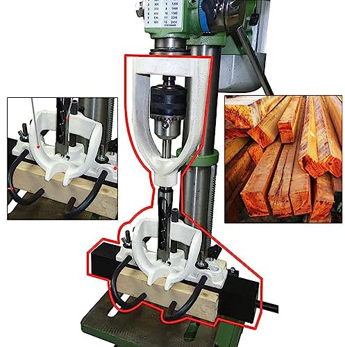 Tischbohrmaschine für Holzbearbeitungsmaschinen, Stemmmaschine für Vierkantlöcher, Meißelbohrmaschine, Tischbohrmaschine, Stemmmaschine für Vierkantlöcher, mit 4 Bits, Stemmwerkzeugmaschine