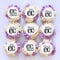 Blumomon 40 Pcs Edible 60th Happy Birthday Cupcake Toppers Happy 60 Cupcake Topper Cheers to 60 Fabulous Cake Decoration for 60th Birthday Party Decoration Edible 60th Anniversary Cake Decoration