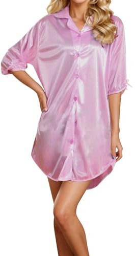 Générique Robe Champetre - Femme Coton Vetement Turquoise Deshabillé Femme Nuisette Rouge Pyjama Femme Enceinte Robe De Nuit Short Pyjama Nuisette Armature Nuisette Longue Satin # # # # # ^