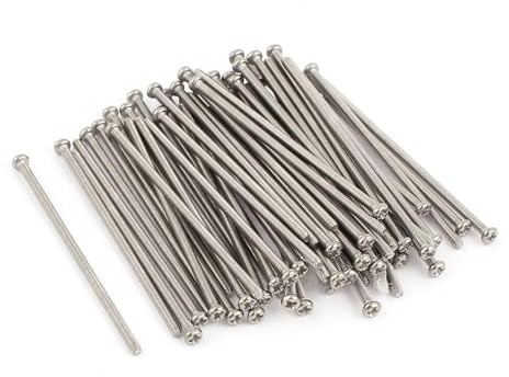 MACHSWON M2x50mm Cross Groove Pan Head Machine Screw 304 Stainless Steel Phillips Round Head Screws Bolt 60pcs