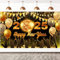 DazzJoy Silvester Deko 2025 Happy New Year Banner, Disco Happy New Year Deko Banner Hintergrund, Neujahr Deko Banner für 2025 Silvester Dekoration, Disco Neujahrsdeko Party, Foto Requisiten(180x110cm)