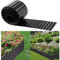Metal Lawn Edging 12 IN x 20FT, Corrugated Galvanised Steel Garden Borders for DIY Flower Beds, Heavy Duty Landscape Edging, Pathway Edging, Garden Plant Border, Flower Tree Surrounds, Black