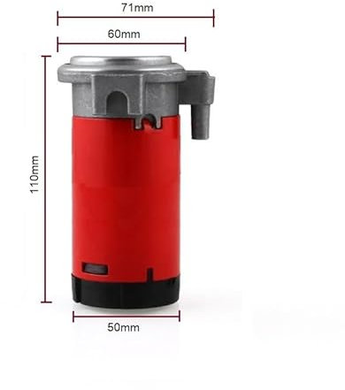 Compresseur d’Air 12V pour Klaxon de Voiture – Mini Compresseur pour Trompe Camion, Moto, Véhicule, Auto – Puissant et Compact, Facile à Installer
