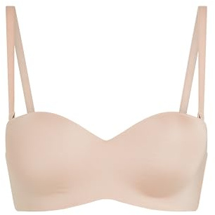 Gepolsterter trägerloser Push-Up BH mit Bügeln Smooth - rugby tan - 75A