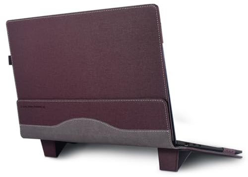 Laptop Case Cover for 13.3 Samsung Galaxy Book4/3/2 360 13 Book2 Pro 360 13 Pro 4/3/2 NP930QED NP930XED NP730QED Notebook Sleeve Protective Bag with Kickstands (Burgundy, 13.3)