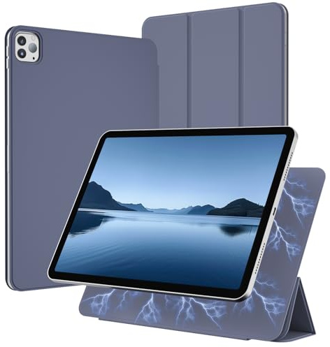 GKABXY Funda para iPad Pro de 11 pulgadas, funda 2022/2021/2020 (4ª/3ª/2ª generación), funda extraíble magnética fuerte, para dormir y despertar, compatible con lápiz Pro y lápiz (USB-C), morado