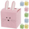 Osterbox Hasenohren 8er Set | 7,5cm Papier 300gsm grün blau rosa gelb | Schachtel mit Hasengesicht (8er Set Osterbox)