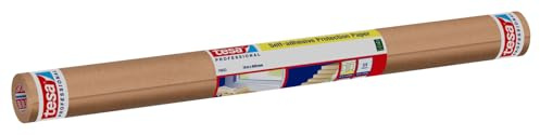 tesa self-adhesive protective paper - For large-area protection and covering, removable without residue, 1 roll 10 m x 60 cm