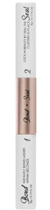 Lash And Seal 2 in 1 Cluster Wimpernkleber für Wimpernverlängerungen langanhaltender starker Halt Einzelwimpernkleber zur Selbstanwendung zu Hause Curling Mascara (A One Size)