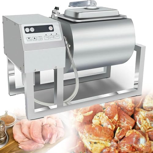 YANGYMM 30W Vakuum Marinator Zum Schonend Mischen, Vakuum Tumbler 18 Liter Volumen Kommerzielle, Einsalzen Und Poltern, Von Fleisch Unter Vakuum,Bidirektionale Rotation