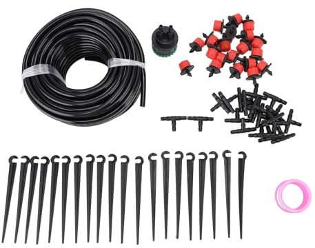 Tropfbewässerungssystem einstellbare Dual Way Red Cap Tropf Emitter Automatische Sprinkler -Kit -Garten -Rasenhaus