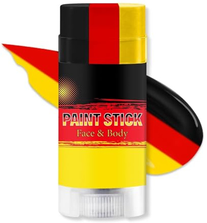 Red, Black, and Yellow Face Body Paint Stick - Perfect for 2026 World Cup Fans and Sports Events(Germany)