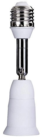 FINELED E27 to E27 Flexible Light Bulb Lamp Holder Adapter Extender,E26/E27 Adjustable Light Bulb Socket Angle Adjuster Holder Adapter Extension compatible with bulb,WiFi Camera Bulb