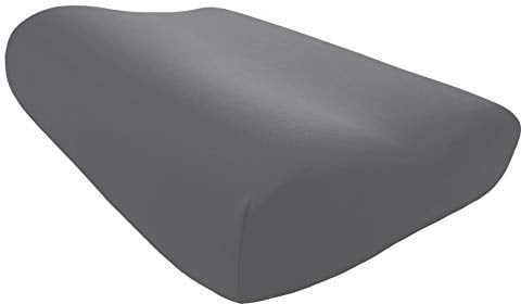 Edda Lux Bezug passend für Tempur ORIGINAL Schlafkissen S, M, L und XL, 50 x 31 cm, formbeständiger Jersey Kissenbezug für Nackenstützkissen, aus 100% Baumwolle, in Schiefer