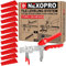 NEXOPRO™ – Fliesen Nivelliersystem Kit – 200 Keile + verstellbare Zange –Selbstnivelliersystem für die Fliesenverlegung – Einfach zu verwenden – Professionelle Ergebnisse – Boden & Wand
