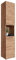 Newroom Badezimmerschrank Hochschrank Wildeiche mit viel Stauraum - 37x190x31 cm (BxHxT) - Bad Schrank Badezimmer Badezimmermöbel - [Trinity.Nine]