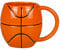 Ceramic Basketball Coffee Mug 14 oz Novelty Coffee Mug for Men Women Basketball Coach Gifts for Birthday Christmas Housewarming Holiday Basketball Party