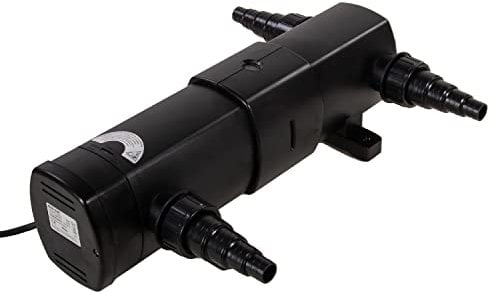 Aquaforte Guv-224 Uv-C, max. Teich 35 m³, max. Durchfluss 4,5 m³Stunde, 24 Watt, Gehäuse mit Quick Lock-Anschluss, 3 Schlauchtüllen 20253240 mm Und Uv-Sichtglas, Helix-Form Innenraum