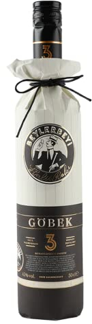 RAKI - Beylerbeyi Göbek Raki 50cl | Türkischer Brandy mit Anis aromatisiert - 100% frische Weintrauben - Ohne Zuckerzusatz | Dreifache Destillation - Alkoholgehalt 45%