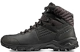 Mammut Mercury IV Mid GTX Men | Wanderschuhe für Herren, wasserdichte Trekkingschuhe, Outdoor Wanderstiefel, Gore-Tex Bergschuhe, Mit Vibram Sohle, Atmungsaktiv | Black, 12