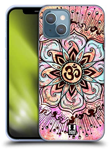 Head Case Designs Salpicaduras De Color De Rosa Om Caso Funda de Gel Suave Compatible con Apple iPhone 13
