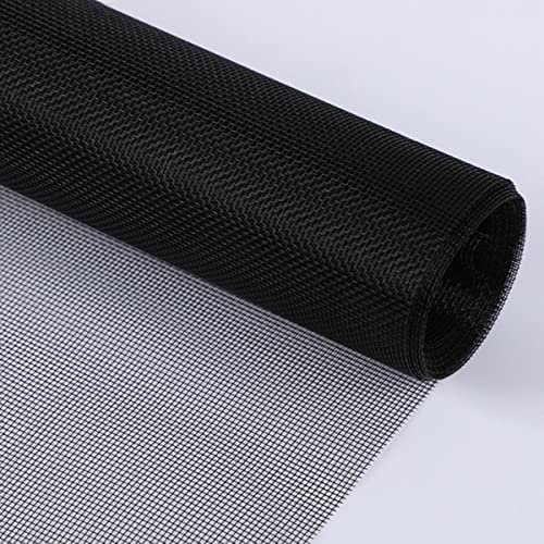BHADANI Schermo fai-da-te Materiale in rete Anti zanzariere Finestra Personalizzabile Anti zanzariera Finestra zanzariera-Rete nera,W 150cm x H 300cm