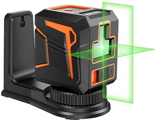 GOCHIFIX Livella Laser Autolivellante Livello Laser A Linea Trasversale Verde Di 100 Piedi Con Modalità Manuale IP54 Impermeabile Per Appendere Quadri E Costruire Staffa Magnetica Inclusa