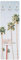 Bilderwelten Garderobe Botanik 105cm x 34cm Palme Holzgarderobe Modern Garderobenhaken Garderobenpaneel Flurgarderobe Flur-Möbel Wandgarderobe Holz