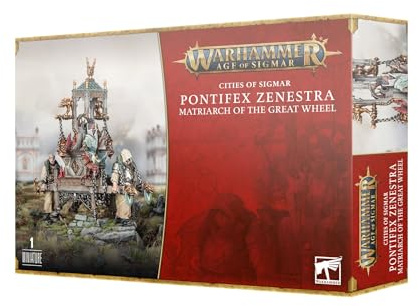 Games Workshop Warhammer Age of Sigmar CoS: Pontifex Zenestra Matriarch 86-27, Schwarz