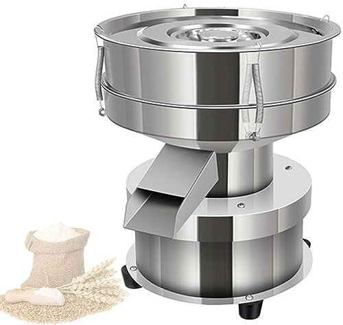 MLYYYDSS Automatic Powder Sifter Machine, Electric Vibrating Sieving Machine,1350r/min Flour Sifter Electric Vibrating Sieve Machine,Stainless Steel Vibrating Sieve Machine,110V-10cm
