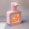 Automatic Sensor Soap Dispenser, 400ml Cute Automatic Foaming Soap Dispenser, Kids Touchless Hand Soap Dispenser, Cartoon Pet Rechargeable Foam Soap Dispenser for Bathroom Countertop(Pink)
