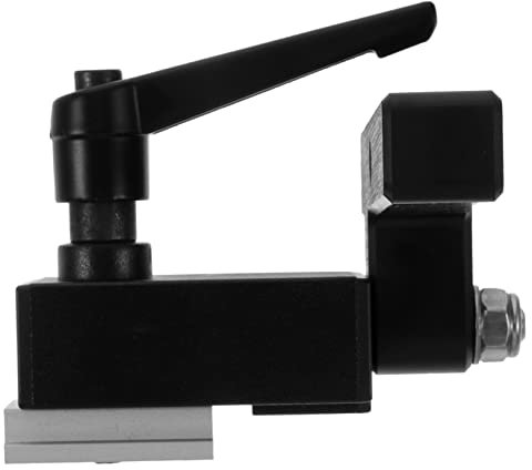 jojofuny Chute Stopper DIY Accessories Miter Chute Limiter Stop Block T Slot Block Miter Track Stop Fence Flip Stop t Track Miter Chute Block T Track Stop Katz Refit Aluminum Alloy