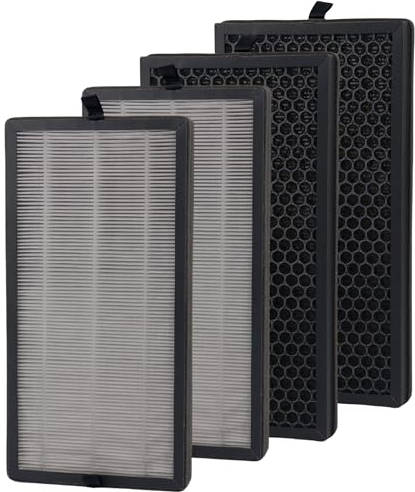 KF310 True HEPA Ersatzfilter, kompatibel mit Kenmore 1500e Serie PM3020 Luftreiniger, 3-in-1 True HEPA Filter, 4er-Pack