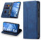 Leaisan Handyhülle für Google Pixel 8A Hülle Premium Leder Flip Klappbare Stoßfeste Magnetische [Standfunktion] [Kartenfächern] Schutzhülle für Google Pixel 8A 5G Tasche - Blau