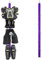JYSILIYH Hockey-Aufhänger, tragbar, zum Aufhängen, Hockey-Geschenke für Zuhause und draußen, Eishockey-Schlittschuhlaufen, Fußball, Camping, Angeln, 5 Haken, Violett