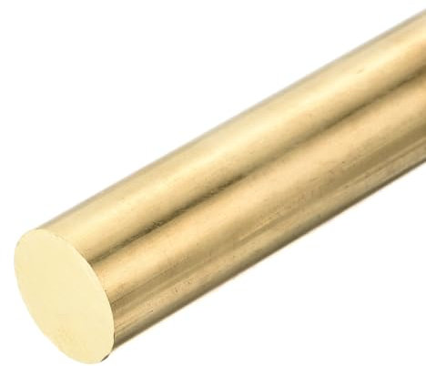 DMiotech 20mm x 100mm Messingstangen, Massiv runde Messingstange für DIY Handwerk Messing Schweißstangen Drehbank Barren Lager für Durchschlagwellen Modellflugzeug Schiff Auto