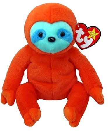 Ty Molasses Sloth II Original Beanie Babies Regular - Weiches Plüschspielzeug für Kinder, Teddy, Babyspielzeug, Sammlerstück Stofftier