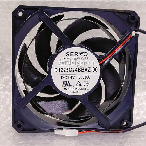 D1225C24BBAZ-00 24V 0.58A 12025 12CM 2-wire 2pin Cooling Fan