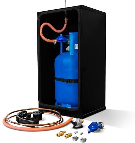 7kg Butane Gas Locker Kit with Butane Screw-on Butane adapter