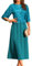 GRACE KARIN Women Evening Dress Elegant A-Line Wedding Dress 3/4 Sleeves Maxi Summer Autumn XL Green Blue -10