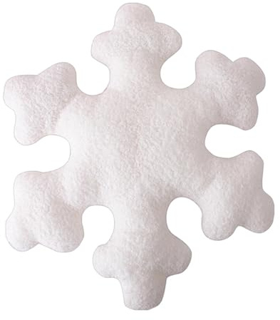 Schneeflockenkissen - Schneeflocke Dekokissen Schneeflocke Kissen Stuhldeko | Gemütliche Weihnachtsdekoration für Schlafzimmer, Wohnzimmer, Decoraz