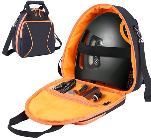 ZIORS Aufbewahrungstasche kompatibel mit OutdoorMaster SHARK/Dolphin SUP-Pumpe, tragbare Tragetasche für elektrisches Paddelboard-Zubehör, große Tasche und weicher Griff (nur Tasche), Schwarz, ‎One