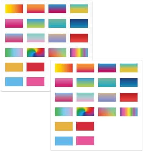 LUAATT Gradient Filter Screen Sheet Compatible for Casio F91W Series,20 Types Of High Transparency Colorful Filters,40 Pack Watch Screen Modification Decal