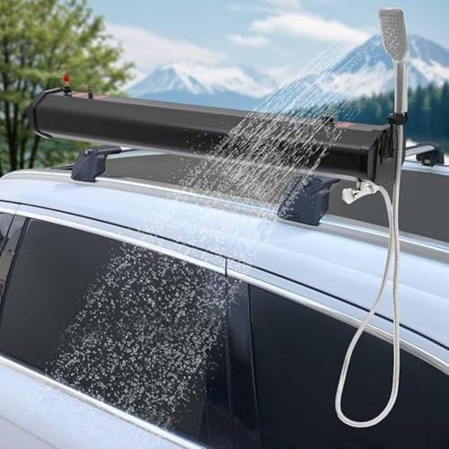 ZHLINGQ Réservoir d'eau pour Galerie De Toit, Réservoir d'eau sous Pression pour Douche De Camping, Douche Solaire pour Galerie De Toit, Réservoir d'eau pour Galerie De Toit Extérieure 20L/5.3Gallon