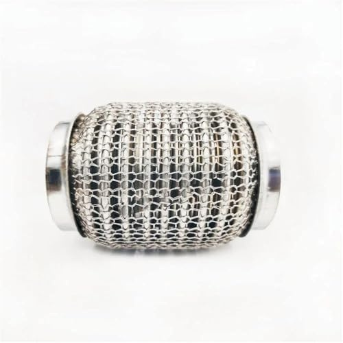 Auspuffdüse Länge 102 Mm Edelstahl-Flexrohr Auspuffbalgrohr-Flexkoppler Mit Mesh-Verriegelung Superflexibler Balg Auspuffblende(55x102mm)