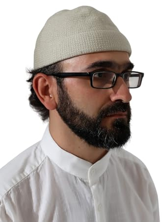 ihvan online Türkische muslimische Winter-Samt-Roll-up-Kufi-Hüte für Männer, Taqiya, Takke, Peci, islamische Mützen, islamische Geschenke