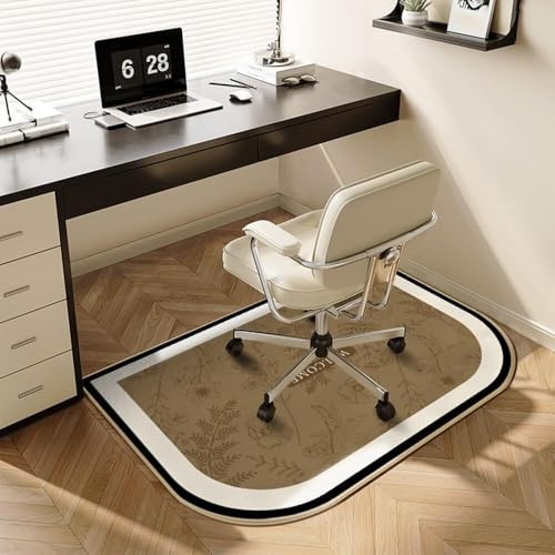 JvFbjLF Verdicktes modernes Gaming-Stuhlkissen for Schutz von Teppichen und Holzböden(Exotic Grass,100x120cm)