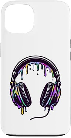 Custodia per iPhone 13 Cuffie DJ Scrivania Club Musica